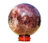 NWPNLXEA Strawberry Quartz Crystal Ball Crystals Ornaments (Size : 700-800g)