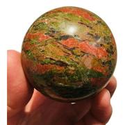 NWPNLXEA The Green Stone Quartz Crystal Ball Home Decoration Cutting and polishing 1pc Ornaments (Size : 4.5-5cm)