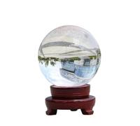 NWPNLXEA Transparent White Crystal Ball Town House Ornaments Living Room Office Photography Props Transfer Decorative,90mm