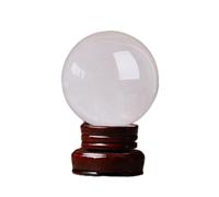 NWPNLXEA White Calcite Crystal Ball Decor Sphere for Quartz with Stand Real for and Divination,5cm/1.96in