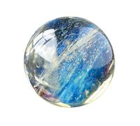 NWPNLXEA Yellow Crystal Ball,Melting Smelt Quartz Sphere with Stand,Beautiful Gemstone Scrying for Healing/Divination/Chakra Balance/Yoga,50mm/1.96in