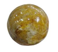 NWPNLXEA Yellow Rubber Flower Stone Ball Crystal Ornament Ornaments (Size : 200-250)