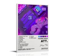 NWQV Att. by Young Miko - Póster decorativo para pared, pintura para dormitorio, 40 x 60 cm, estilo marco