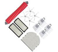NWQZTS Cepillo lateral principal trapo de fregona bolsa de polvo repuestos para aspiradora robot, para Roborock, para Q7 Max Q7 Max+ Q7 Plus T8, Filtro Hepa Kit de robot aspirador(15Pcs)