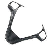 NWQZTS Cubierta del volante, moldura decorativa, pegatina de remodelación, para Ford, para New, para Fiesta MK7, para Ecosport Figo B-MAX KA+ Courier Calcomanías para el volante(C Type Carbon Fiber)