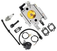 NWQZTS Kit de carburador, para MAGNUM, para 038 MS380 MS381 038 AV Super, con bobina de encendido bujía línea de combustible filtro de combustible Bobina de encendido para maquinaria de jardinería