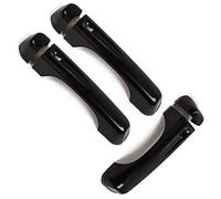 NWQZTS Manija de puerta trasera ABS exterior cubierta de manija pegatina, para Jeep, para Wrangler JL 2018 2019 2020 2021 2022, Null(A Black)