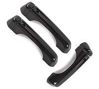 NWQZTS Manija de puerta trasera ABS exterior cubierta de manija pegatina, para Jeep, para Wrangler JL 2018 2019 2020 2021 2022, Null(A Carbon Fiber Grain)