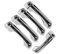 NWQZTS Manija de puerta trasera ABS exterior cubierta de manija pegatina, para Jeep, para Wrangler JL 2018 2019 2020 2021 2022, Null(B Chrome)