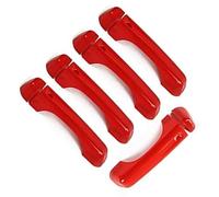 NWQZTS Manija de puerta trasera ABS exterior cubierta de manija pegatina, para Jeep, para Wrangler JL 2018 2019 2020 2021 2022, Null(B Red)