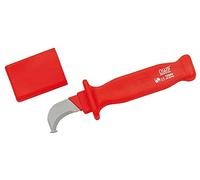 NWS 2043 - Cuchillo desarma cables hoja curva con tope protector de 40 mm.