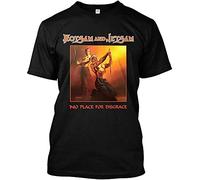 NWT Fz Flotsam and Jetsam No Place for Disgrace - Camiseta negra con gráfico unisex, Negro, M