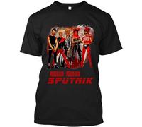 NWT Sigue Sigue Sputnik British New Wave Rock Band Music Graphic T-Shirt S-4Xl Black Unisex 100% Cotton Short-Sleeve T-Shirts Black XL