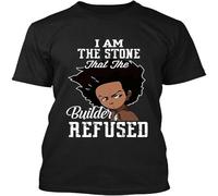 NWT The Boondocks I Am The Stone That The Builder Refused Art T Shirt Black 3XL