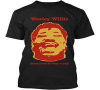 NWT Wesley Willis Good s is Rock n Roll American Singer Vintage T-Shirt Black M