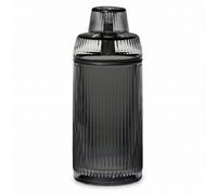 NWTN Home Deco Bong de Vidrio Borosilicato, Pipa de Agua Gravity de Sobremesa Vintage con Cazoleta de 14 mm, Diseño Decorativo (Gris Carbón)