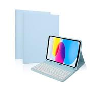 NXCVBNKZJ kuaijiexiaopu Backlit Keyboard and Mouse Kit Pen Slot Leather Case Suitable for Samsung Galaxy Tab A11+/A9 Plus 11 Inch SM-X210/X216(Sky Blue+Keyboard)