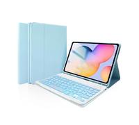 NXCVBNKZJ kuaijiexiaopu Flip Cover Keyboard and Mouse Set Suitable for Samsung Galaxy Tab S11/SM-X730/X736B(Sky Blue+Backlit Keyboard)