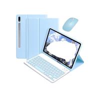 NXCVBNKZJ kuaijiexiaopu Flip Cover Keyboard and Mouse Set Suitable for Samsung Galaxy Tab S11/SM-X730/X736B(Sky Blue+Keyboard+Mouse)