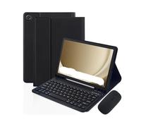 NXCVBNKZJ kuaijiexiaopu Funda de Cuero con Ranura for bolígrafo, Kit de Teclado y Mouse Adecuada for Samsung Galaxy Tab S10FE Plus de 13,1 Pulgadas Universal(Black+Keyboard+Mouse)