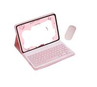 NXCVBNKZJ kuaijiexiaopu Funda de Cuero con Teclado QWERTY Desmontable Adecuada for OPPO Pad 2/3 de 11,6 Pulgadas(Pink+Keyboard+Mouse)