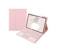 NXCVBNKZJ kuaijiexiaopu Funda de Cuero TPU con Ranura for lápiz y Teclado Desmontable QWERTY, Adecuada for iPad Pro de 11 Pulgadas 2022/2021/2020 Universal(Pink2 Touch Keyboard Set)