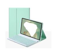 NXCVBNKZJ kuaijiexiaopu Funda Protectora de Cuero con Tapa for Teclado QWERTY, Adecuada for Redmi Pad pro-12,1 Pulgadas(Green+Keyboard)