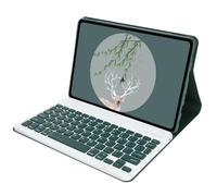 NXCVBNKZJ kuaijiexiaopu Funda Protectora De Cuero con Teclado Desmontable Adecuada for Samsung Tab A7 Lite-8.7-Pulgadas T220/225(Dark Green+Keyboard)