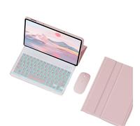 NXCVBNKZJ kuaijiexiaopu Funda Protectora de Teclado magnético portátil retroiluminada Adecuada for Xiaomi Pad 6s Pro 12,4 Pulgadas 2024(Pink+Keyboard+Mouse)