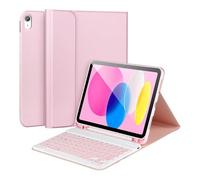 NXCVBNKZJ kuaijiexiaopu Keyboard and Case Set Suitable for iPad 11th (A16)/10th Gen -10.9 Inch Universal(Pink+Keyboard)