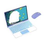 NXCVBNKZJ kuaijiexiaopu Keyboard and Case Set Suitable for iPad 11th (A16)/10th Gen -10.9 Inch Universal(Purple+Touch Backlit KB+Mouse)