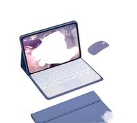 NXCVBNKZJ kuaijiexiaopu Keyboard and Case Set Suitable for iPad 11th (A16)/10th Gen -10.9 Inch Universal(Grey+Touch Keyboard+Mouse)