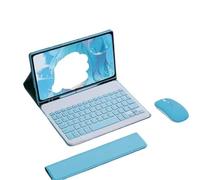 NXCVBNKZJ kuaijiexiaopu Keyboard+Mouse+Protective Case Suitable for Samsung Galaxy Tab A11 Plus/A9+/A9plus 11 Inch 2023(Sky Blue+Keyboard+Mouse)