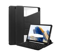 NXCVBNKZJ kuaijiexiaopu Keyboard Protective Case with Pen Slot, 360° Rotating Acrylic Shell Suitable for Samsung Galaxy Tab A11+(2025)/A9 Plus 11 Inches(Black+RGB Backlit Keyboard)