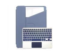 NXCVBNKZJ kuaijiexiaopu Keyboard Protective Case with Pen Slot, 360° Rotating Acrylic Shell Suitable for Samsung Galaxy Tab A11+(2025)/A9 Plus 11 Inches(Deep Purple+Touch Keyboard)
