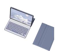 NXCVBNKZJ kuaijiexiaopu Keyboard Soft Shell with Pen Slot, Leather Protective Case Suitable for iPad 11th/10th Generation 10.9 Inches Universal(Lavender Grey+Keyboard)