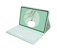 NXCVBNKZJ kuaijiexiaopu Kit de Funda de Cuero for Teclado con Tapa Redonda, Adecuado for Redmi Pad SE-11 pulgadas-2023/2025 Universal(Green+Keyboard)
