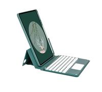 NXCVBNKZJ kuaijiexiaopu Magnetic Touch Round Keycap Keyboard Protective Case Suitable for iPad Pro 11 Inch 2022/2021/2020(Dark Green)