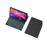 NXCVBNKZJ kuaijiexiaopu QWERTY Keyboard Leather Protective Case Compatible with Xiaomi Pad 7/8/8pro/7pro-11.2 Inch Universal(Black+Backlit Keyboard)