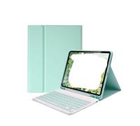 NXCVBNKZJ kuaijiexiaopu Teclado con Ranura for lápiz, Funda de Piel sintética Compatible con Samsung Galaxy Tab S11 SM-X730/X736B de 11 Pulgadas (2025)(Green+Keyboard)