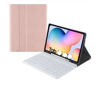 NXCVBNKZJ kuaijiexiaopu Teclado con Ranura for lápiz, Funda de Piel sintética Compatible con Samsung Galaxy Tab S11 SM-X730/X736B de 11 Pulgadas (2025)(Rose Gold+Keyboard)