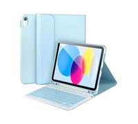 NXCVBNKZJ kuaijiexiaopu Teclado con Ranura for lápiz, Funda de Piel sintética Compatible con Samsung Galaxy Tab S11 SM-X730/X736B de 11 Pulgadas (2025)(Sky Blue+Keyboard)