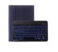 NXCVBNKZJ kuaijiexiaopu Teclado con Ranura for lápiz, Funda de Piel sintética Compatible con Samsung Galaxy Tab S11 SM-X730/X736B de 11 Pulgadas (2025)(Blue+Backlit Keyboard)