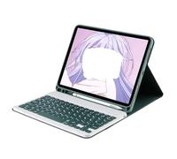NXCVBNKZJ kuaijiexiaopu Teclado con Ranura for lápiz, Funda de Piel sintética Compatible con Samsung Galaxy Tab S11 SM-X730/X736B de 11 Pulgadas (2025)(Dark Green+Keyboard)