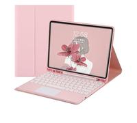 NXCVBNKZJ kuaijiexiaopu Teclado táctil con Teclas Redondas, Funda Protectora Compatible con Samsung Galaxy Tab S11 SM-X730/X736B de 11 Pulgadas (2025)(Pink+Keyboard)