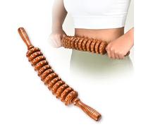 NXCYLW Rodillo de masaje de madera para celulitis, herramientas de masaje de terapia de madera, herramienta de drenaje linfático, masajeador de celulitis para reducción de celulitis, tensión muscular