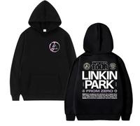 NXKAFAH Camiseta de la Banda de Rock Linkin Park from Zero World Tour Merch, Nueva para Hombre y Mujer, Moda Harajuku, Ropa de Calle, Sudadera Polar Unisex