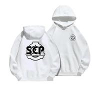 NXKAFAH Chaqueta con Capucha de algodón Polar para Hombre y Mujer, con contingente periférico de Refugio de Terror Sobrenatural de la Fundación SCP