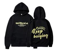 NXKAFAH Nuevas Sudaderas con Capucha Unisex de otoño e Invierno, Serie Keep Self-Discipline, Sudaderas con Capucha de Moda Casual para Adultos con Estampado