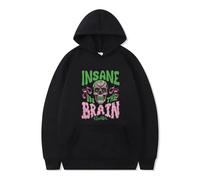 NXKAFAH Sudadera con Capucha Black Sunday Insane in The Brain del Rapero Cypress Hill con Estampado de Esqueleto. Sudadera Unisex de Moda Hip Hop.